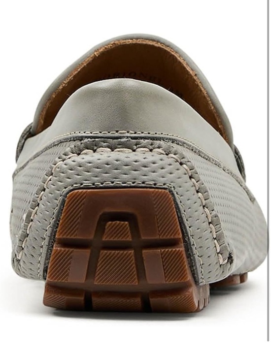 Donald Pilner Men\'s Leather Bit Loafer in Light Gray main image 11